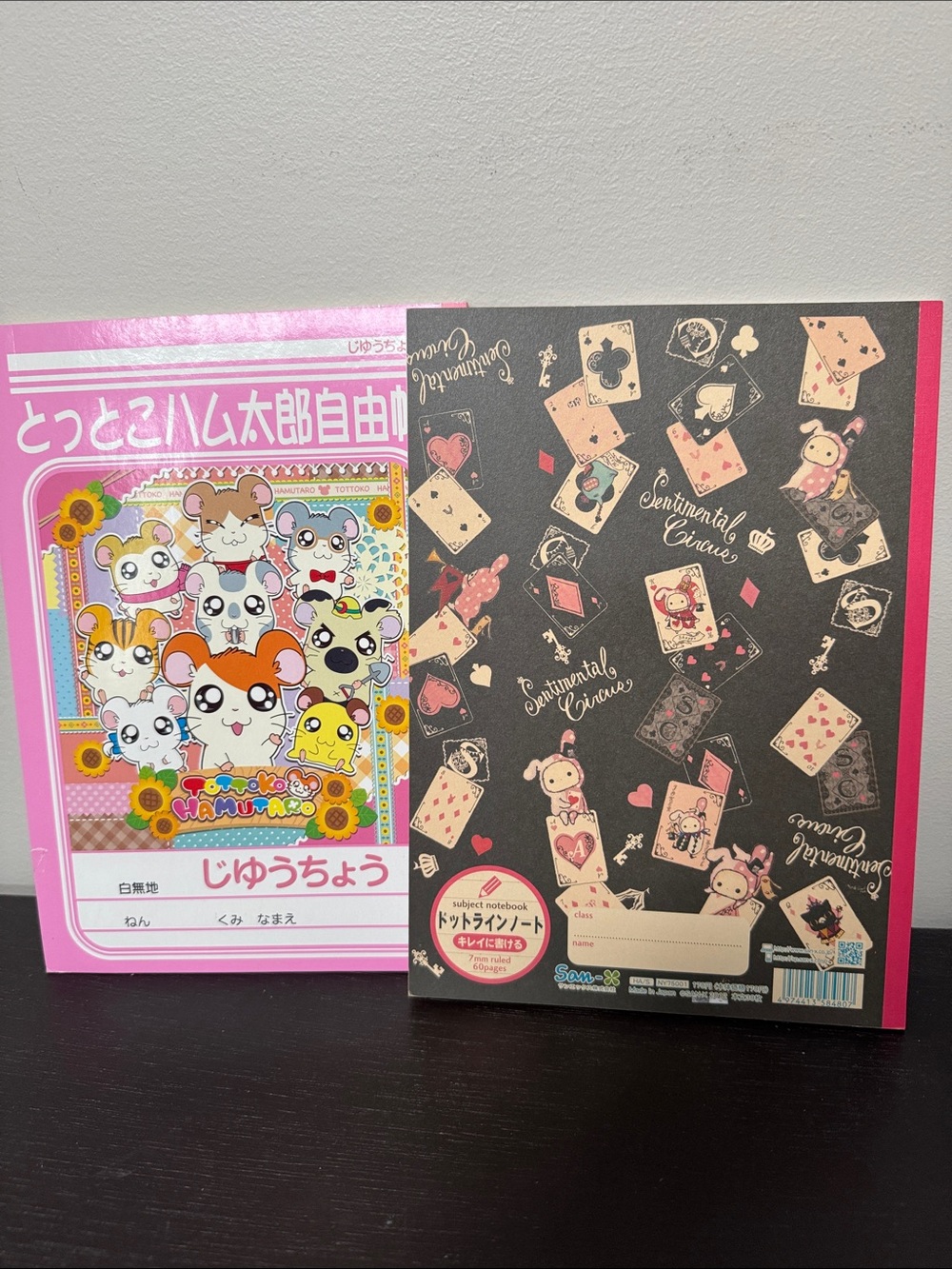 Sentimental Circus and Hamtaro Notebooks